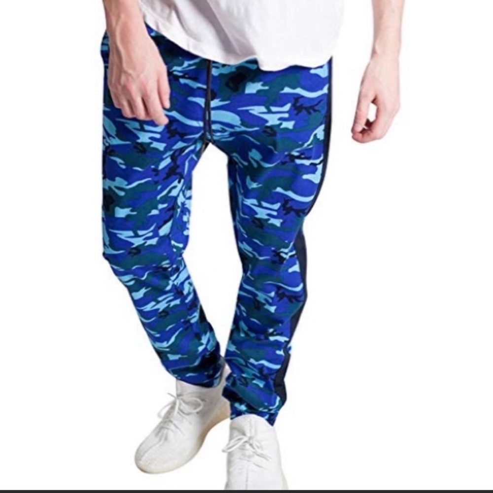 Kayden K Blue Camouflage City Drawstring Jogger S